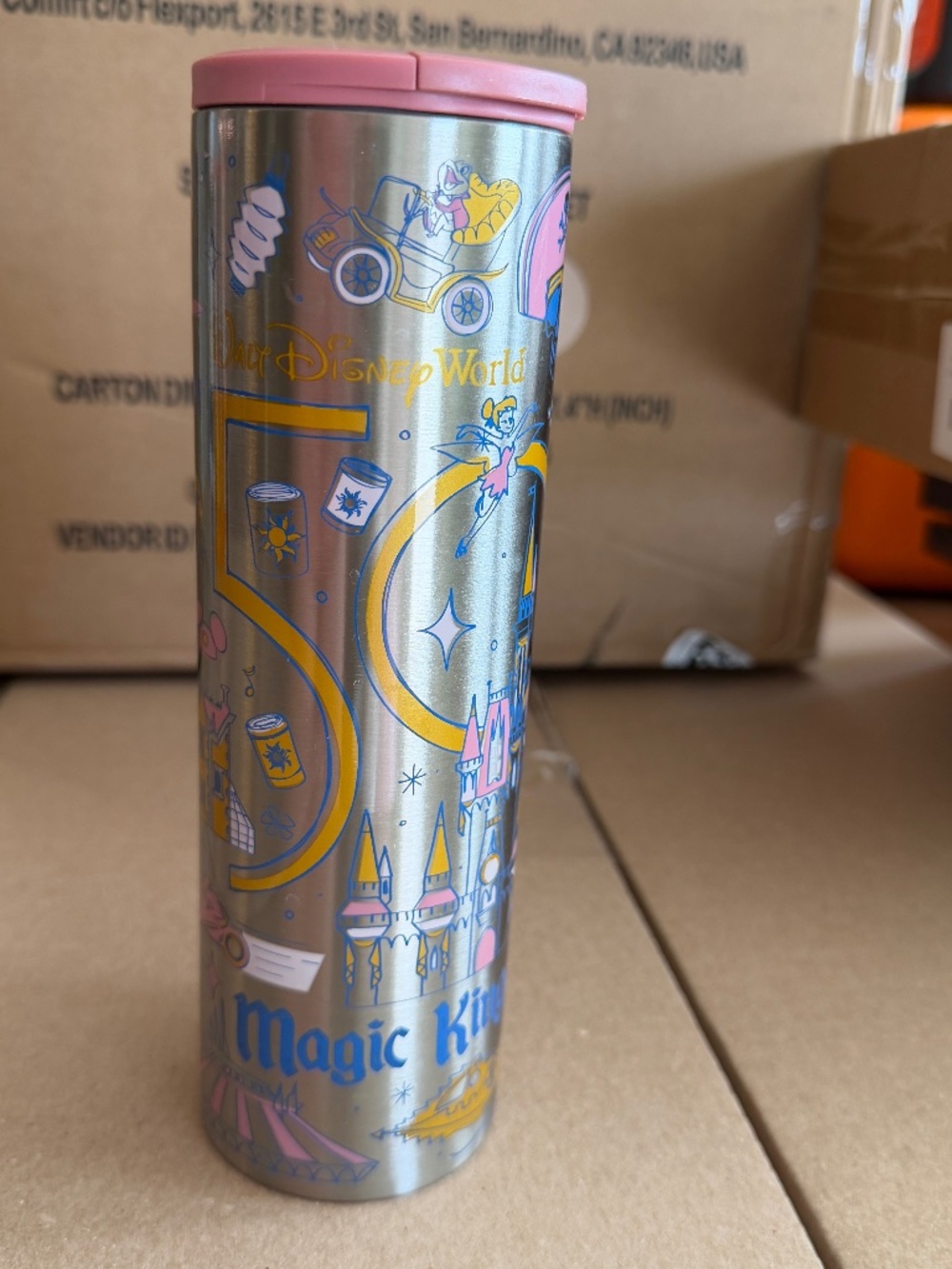 Disney 50th Anniversary Starbucks Stainless Steel Tumbler